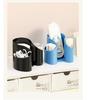 Cotton Pad QTips Holder, Bathroom Cups Dental Floss Dispenser, Storage Organizer for QTips Paper Cup Cotton Pad Floss, Bathroom