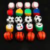 Faux Leather Footbag Cartoon Expression Number Football Basketball Baseball Throwing Beanbag Toy Kids Indoor Outdoor Play Handmade Kickball