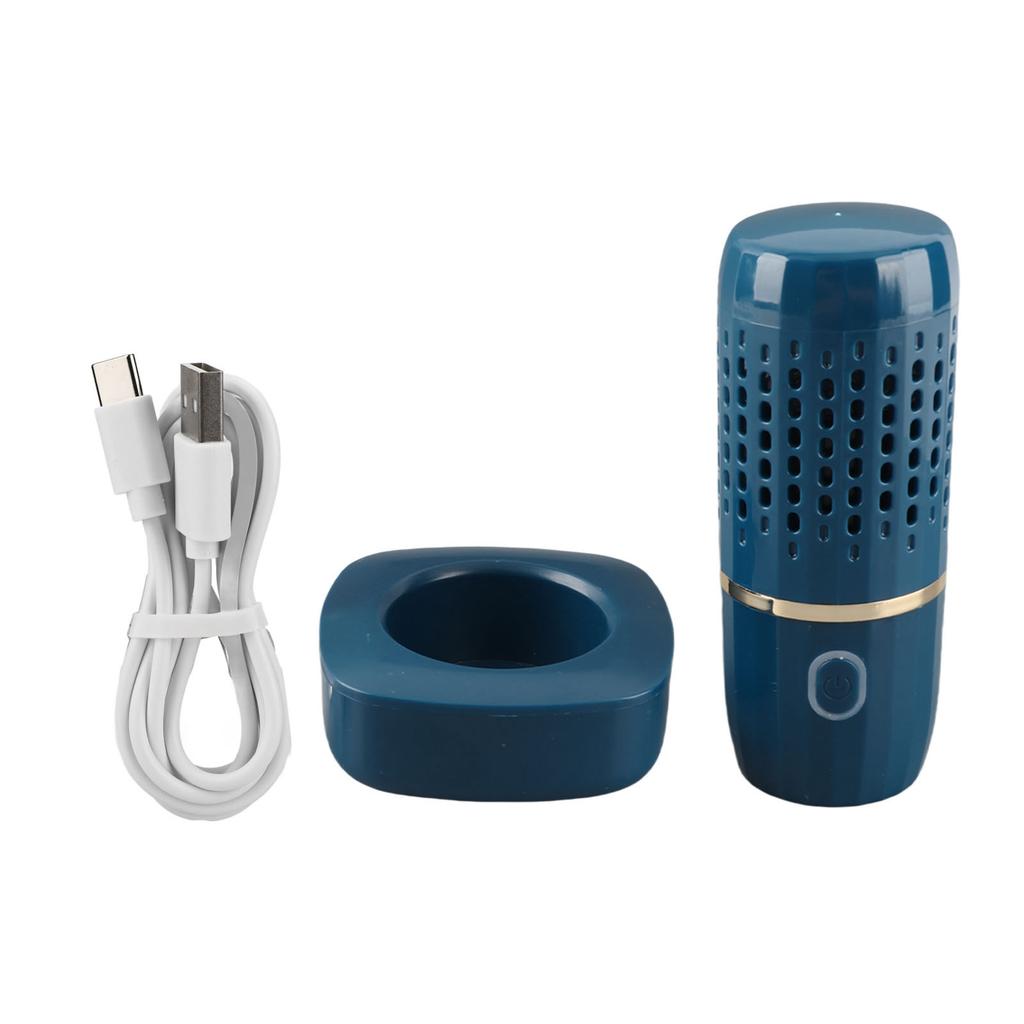 Vegetable Washing Machine Multifunction Wireless USB Charging Auto Capsule Fruit Purifier for Kitchen Blue