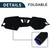 TUCKBOLD Compatible with BMW 4 Series Dashboard Car Dashboard Protective Interior Sun Polyester Black with Blue Set (without HUD) 2021, Mat, Cover,