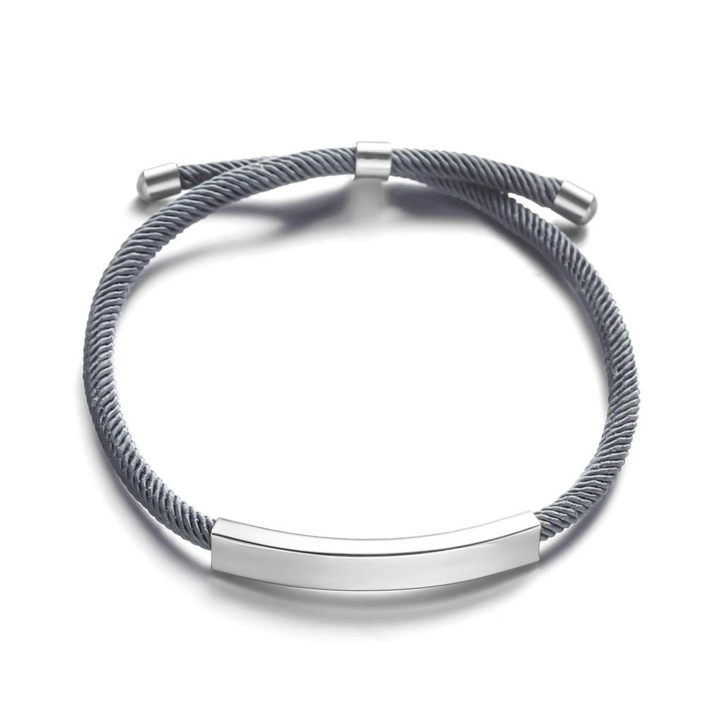 European Style Handmade Steel Wristband With Short Phrases For Gift Giving