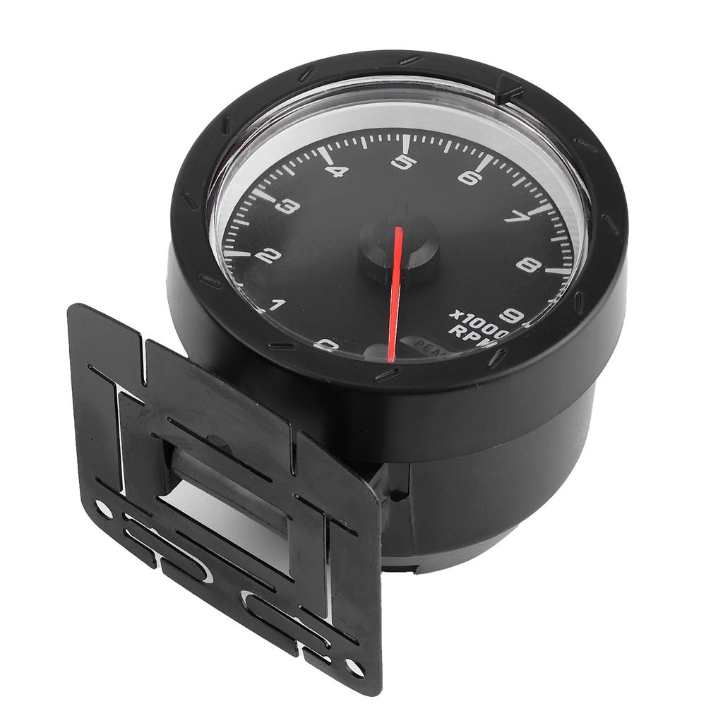 Wskazówka obrotomierza 0?9000RPM Biało-czerwona dioda LED 65mm Średnica 12V Auto Instrument