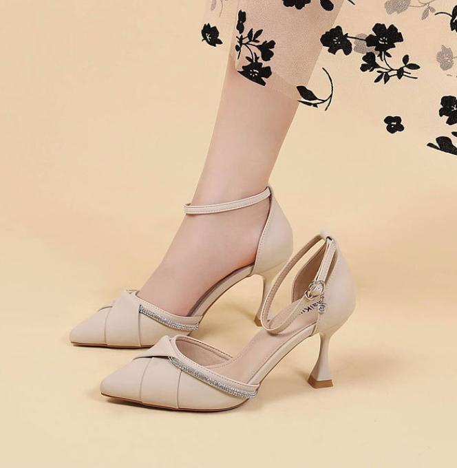 Size 33-40 Women's Shoes New Fashion High Heels for Women 5/7Cm Stiletto Pointed Toe Banquet Wedding Party Office Women Pumps