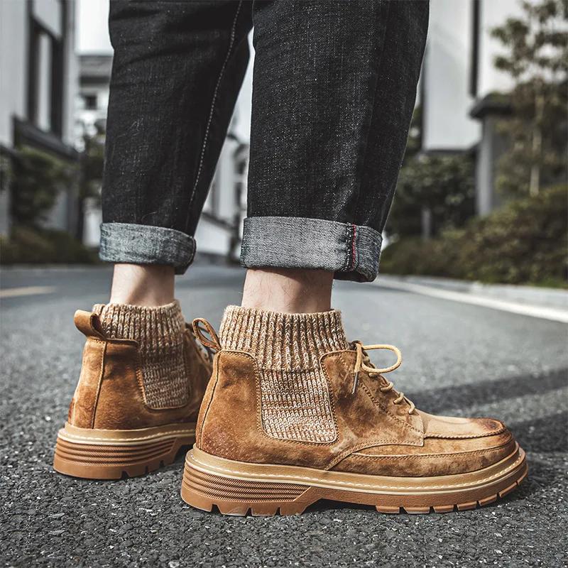 Autumn and Winter Fashion Retro Brown Western Cowboy Boots Women's Boots  New Look Slim Thick and Stacked Short Boots