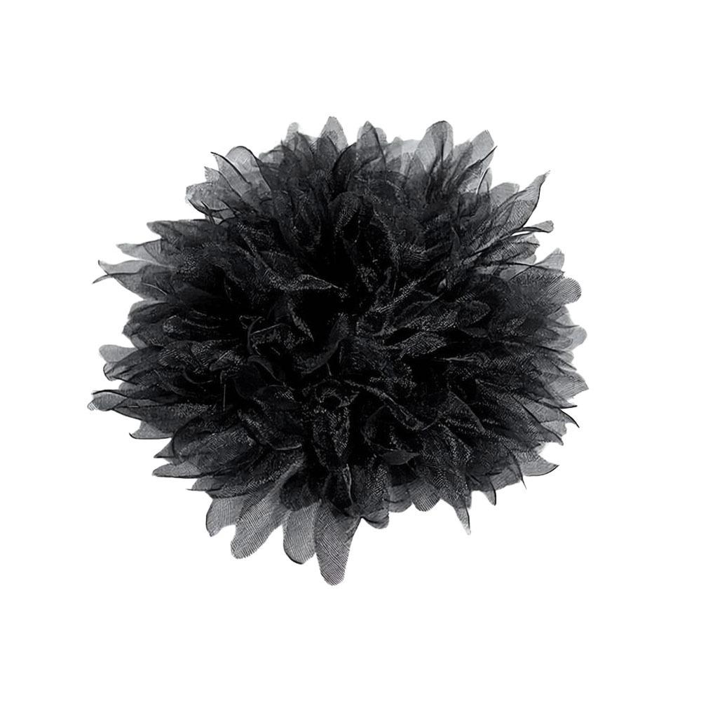 

Clothing Dress Neck Decoration Lace Flower Brooch Handmade Chest Flower Wedding Banquet Black
