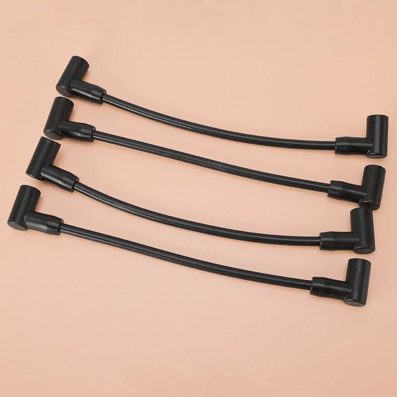 1 Set Outboard Spark Plug Wire Cable 84-881908T Fit for Mercury Marine 4 Cylinder 40-60 HP EFI 4-Stroke Engines Black Plastic
