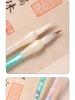Pincel de Caligrafía Zou Wenguang con Jade Verde y Pelo de Cabra Mango Acrílico para Pintura China – Grado Profesional Principiante.