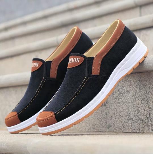 

Summer breathable cloth shoes casual old Beijing cloth shoes, comfortable and anti-slip canvas shoes, men s work shoes M1093 39 чорний