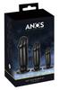 ANOS - Set of 3 Black Anal Plugs In Different Sizes