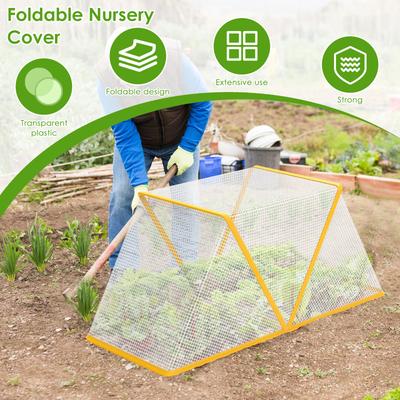 Greenhouse Cover Foldable Garden Vegetable Flower Insect-Proof Bird Portable Winter Warm Anti-uv Windproof Planting Greenhouse