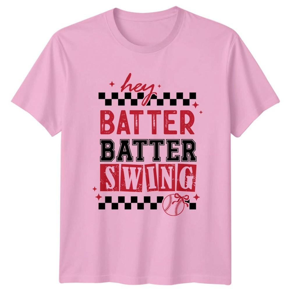 Hey Batter Batter Swing TShirt Sports Fan Baseball Birthday Gift For Him