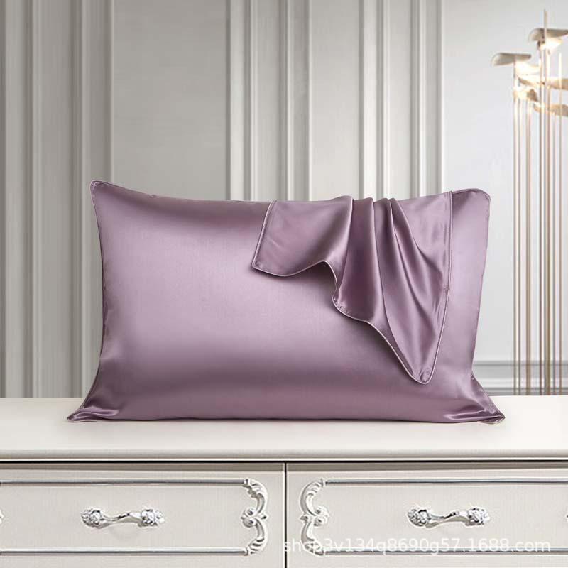 Federa in Seta di Gelso 25 Momme Versione AB, Copricuscino in Pura Seta, Colore Unito, Stile con Bordino, Disponibile Singola o in Coppia.