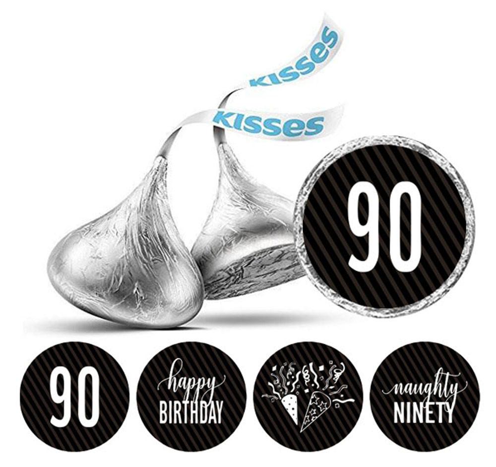 Darling Souvenir 190 Pcs Naughty Ninety Birthday Theme Stickers Chocolate Labels