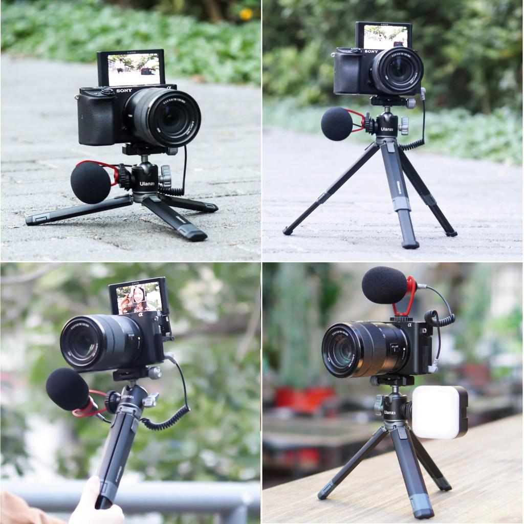 Ulanzi Camera Tabletop Tripod for Smartphones and SLR Adjustable Arca Head with Hot Compatible with iPhone 12 Pro XS Sony Canon G7X Mark and Other