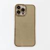 For IPhone 16 Eye Plating Sparkling Powder Phone Case for Apple 15 Promax Straight Edge Transparent All Inclusive Protective Cover