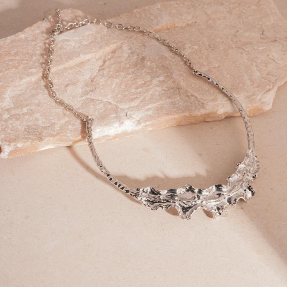 Aesthetic Leaf Chokers Necklace Collar Irregular Exaggerated Choker  Wedding