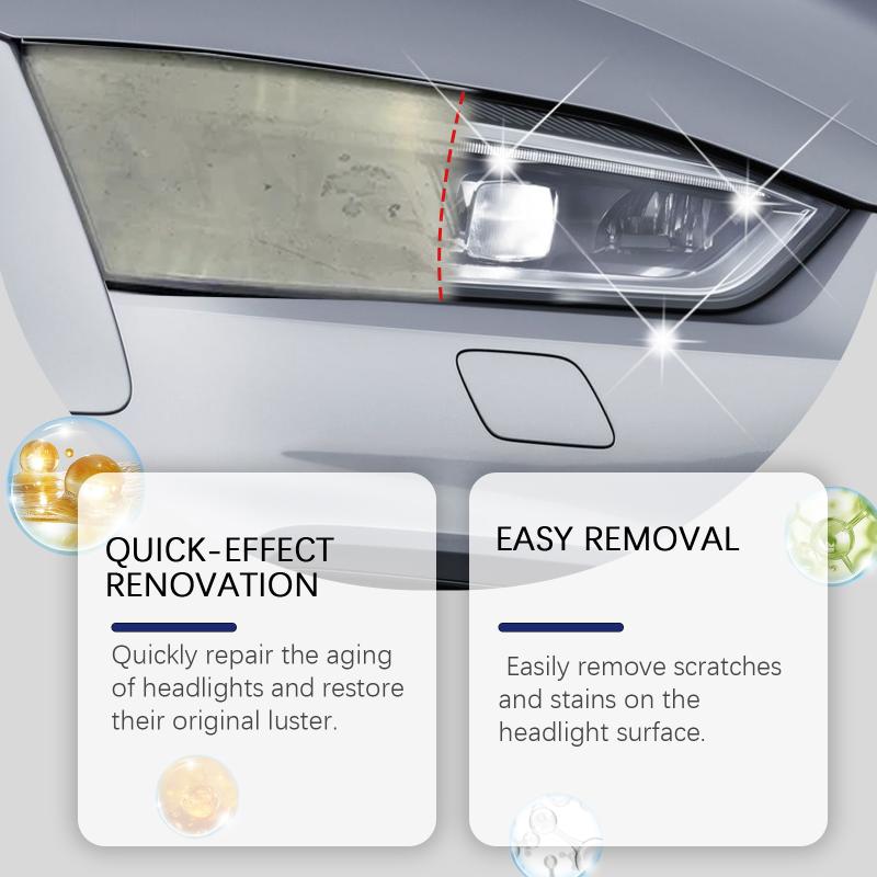 Automotive Headlight Polishing Fluid Restoration Kit Car Lens Long Lasting Protection for Truck Headlight Clarity