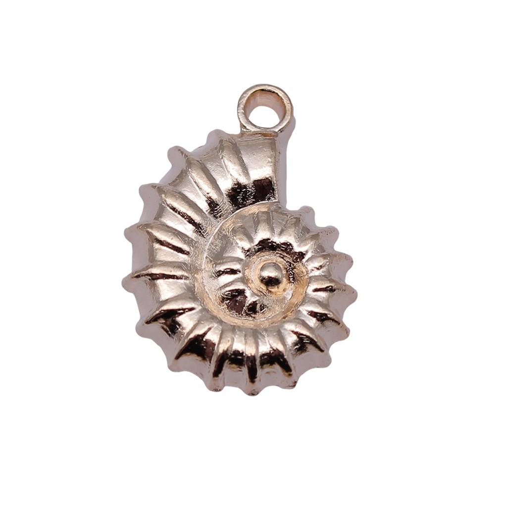 Shell Charms Multi Color Alloy Pendants For Beach Themed DIY Jewelry Accessories