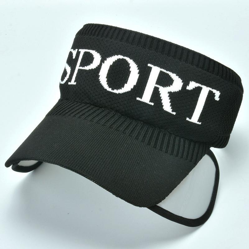 Sunblock Sports Hat Women s Summer Sunblock Sunblock Large Brimmed Empty Top Cap Retractable Sun Fashion Outdoor чёрный