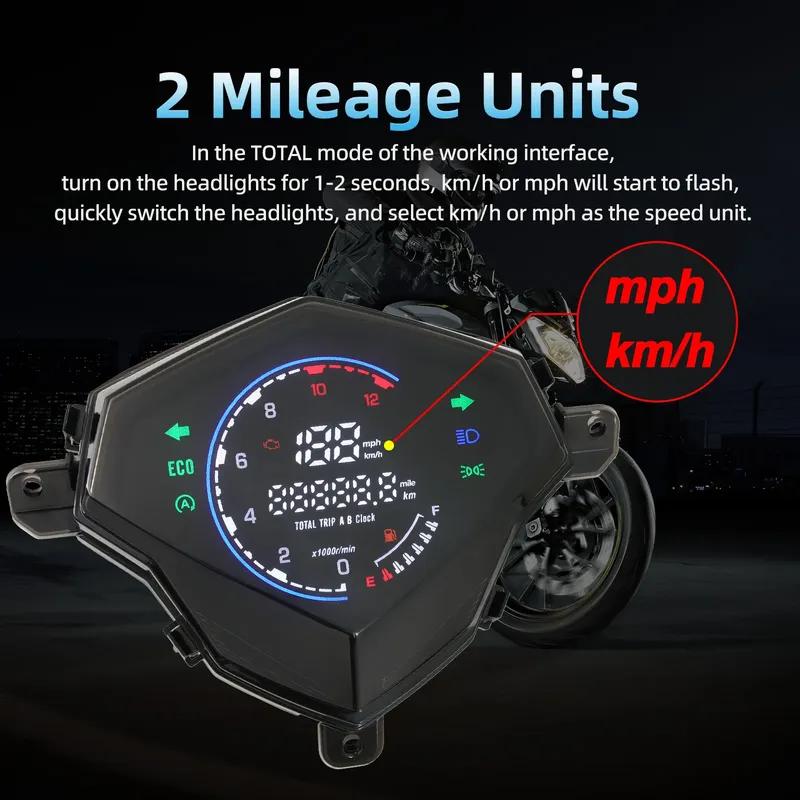 Digtital Motorcycle Speedometer LCD Instrument RPM Tachometer Odometer Turn Signal For Yamaha Mio125 MIO i125 Mio110 Mio M3