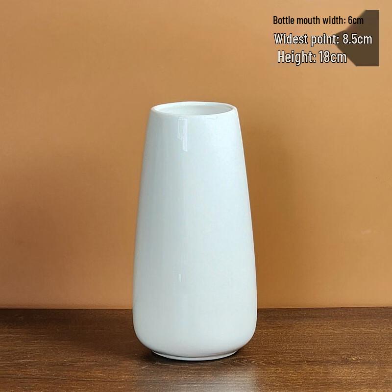 White Ceramic Waterdrop Vase Set