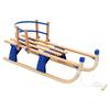 VidaXL Traîneau Pliable Bois Dossier 119 cm Luge Amateurs Neige Sports d'Hiver 91458
