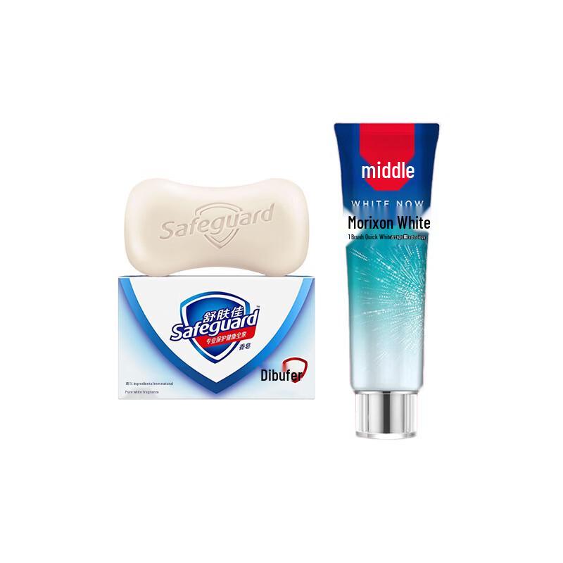 Набор: Мыло Safeguard Pure White и Зубная паста Zhonghua Ice Mint