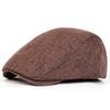 Berretto in Lino Traspirante Monocolore Estivo Unisex Cappello Casual da Esterno Leggero Cappelli Newsboy Cappelli da Viaggio