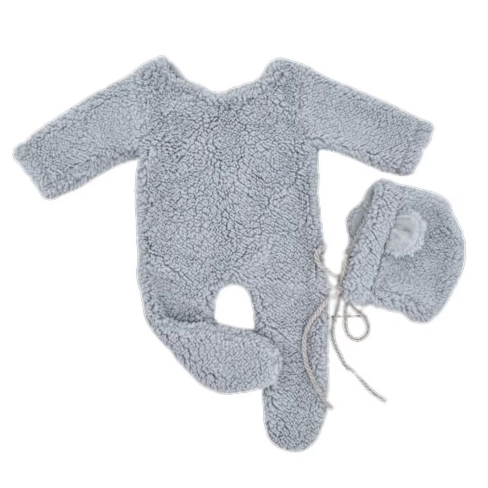 Bear Design Newborn Photoshoot Outfit Newborn Bear Bonnet and Pajama Set  Newborn Photoshoot