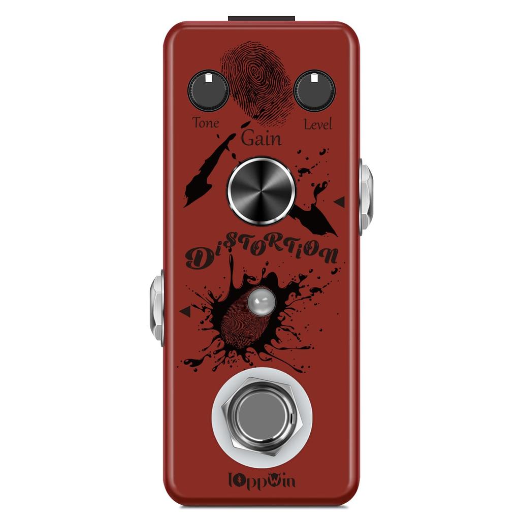 IOppWin British Distortion Pedal Classic English Distortion Metal True Bypass - Amp-Inspired Tone, Case, Ultra-Compact,