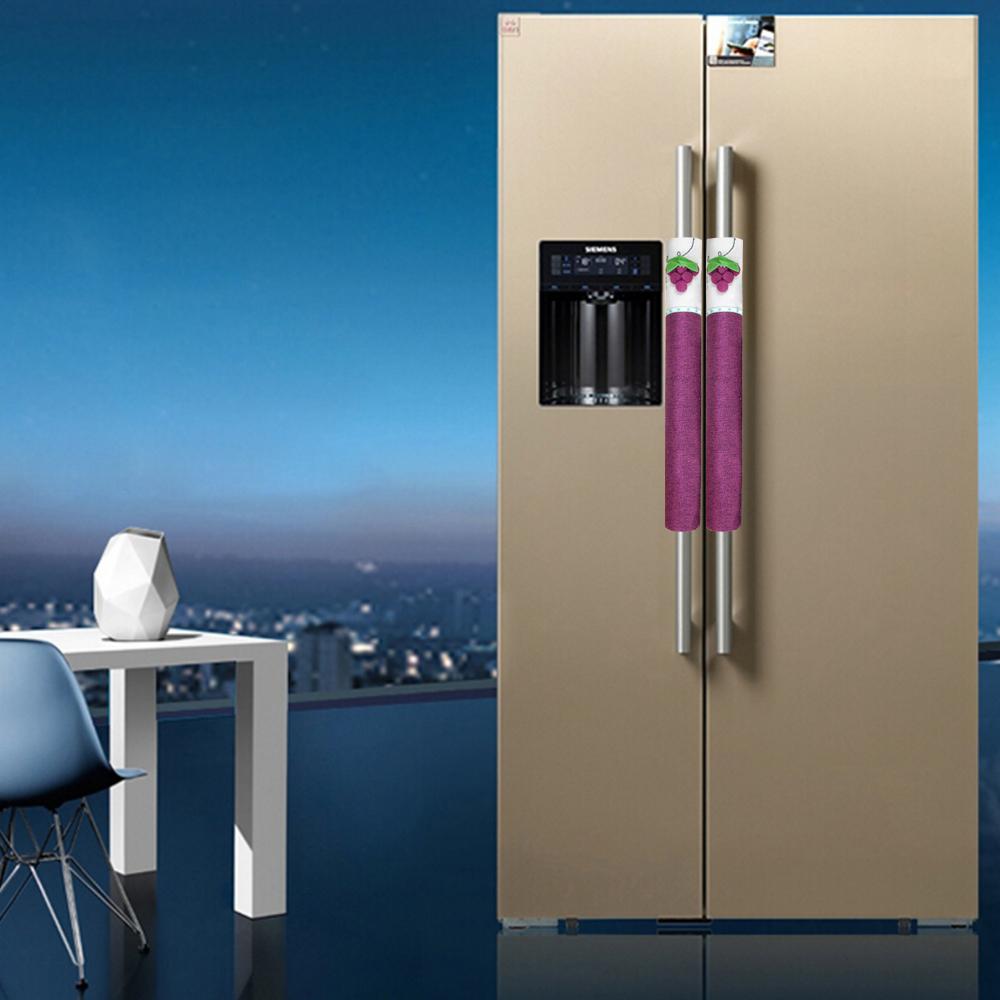 NICEYARD 1 Pair Anti Skid Protector Gloves Cotton Refrigerator Door Knob Cover Oven Door Handle Cover Kitchen Appliance
