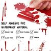 35x50cm Halloween Horror Bloody Handprint Footprint Window Sticker for Window Wall Floor Bathroom Indoor Halloween Party Decor