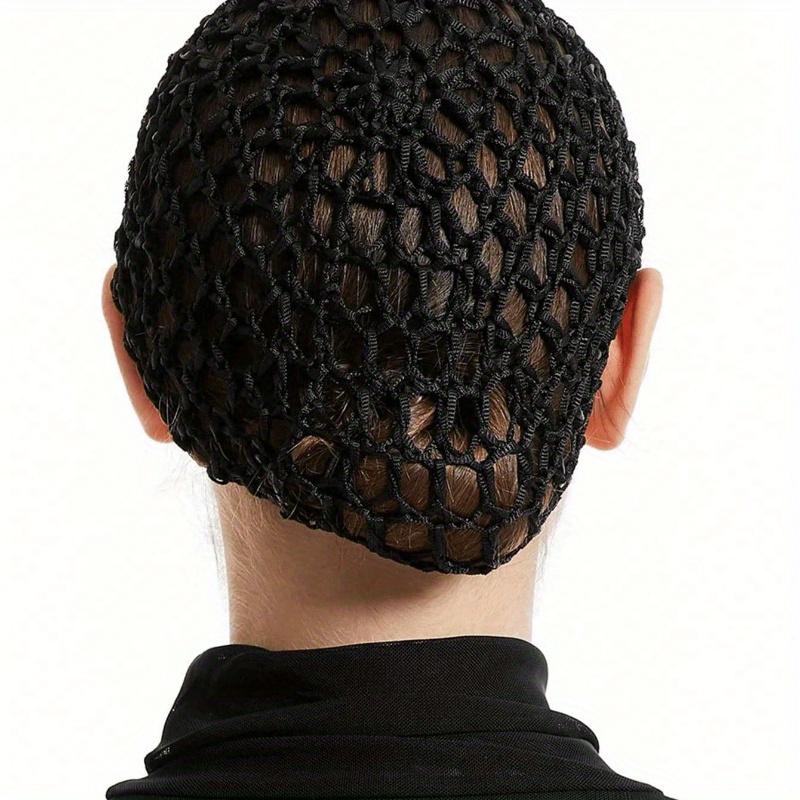 1 kus dámské jednobarevné duté prodyšné síťované síťky na vlasy, zesílená háčkovaná čepice na spaní pro péči o vlasy, vhodná pro každodenní použití, vlasové doplňky