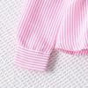 Girls' Toddler Outfit New Autumn Korean Style Doll Collar Long Sleeve Top Striped Pants