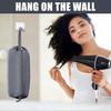 Hair Dryer Travel Case Dark Gray Protective PU Bag for Hair Styling Tools with Zipper Closure