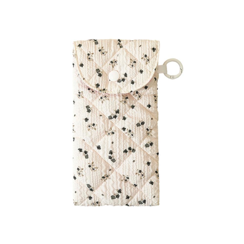 Portable Cloth Printed Glasses Bag Flower Sunglasses Eyeglass Bag Retro Glasses Storage Bag  Female