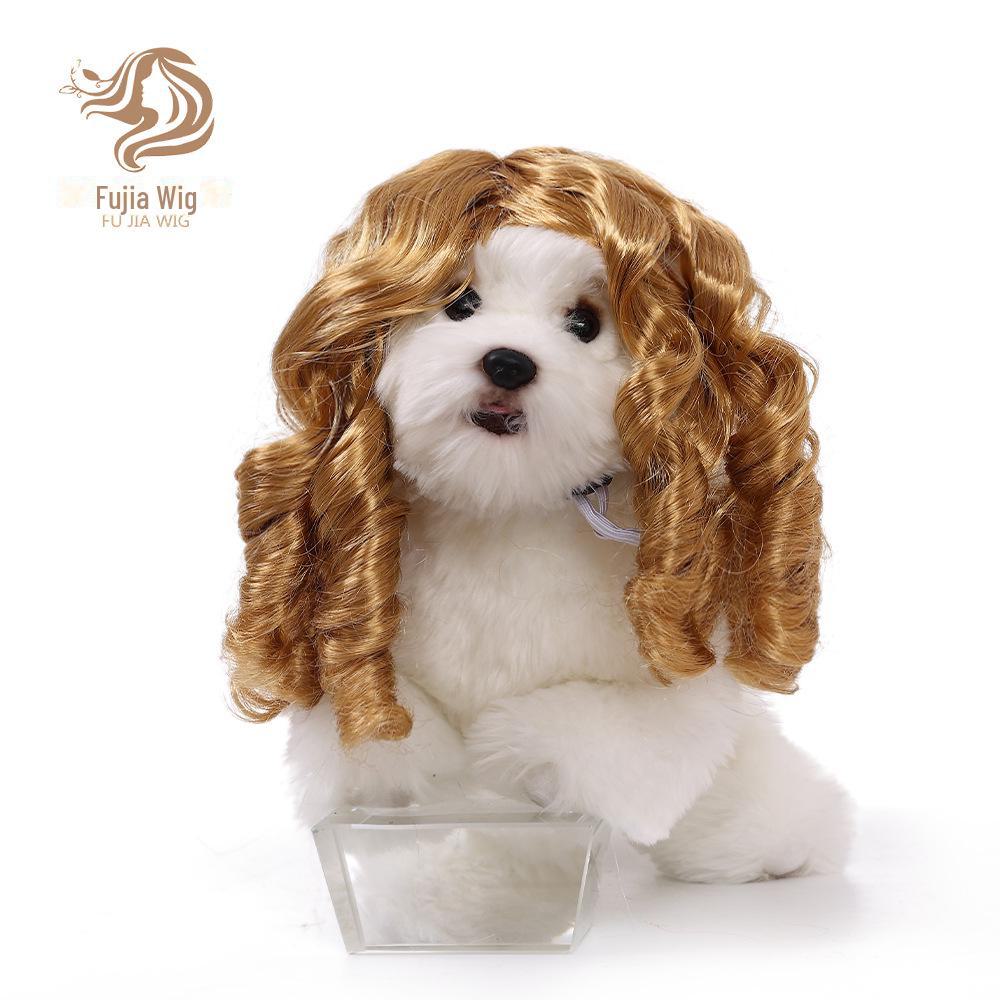 

Парики для домашних животных: Универсальные костюмы для кошек и собак - Аксессуары для волос на Рождество и Хэллоуин