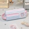 Pink Blue Pencil Case Large Capacity Stationery Bag Kawaii Pencil Pouch  School Office Supplies