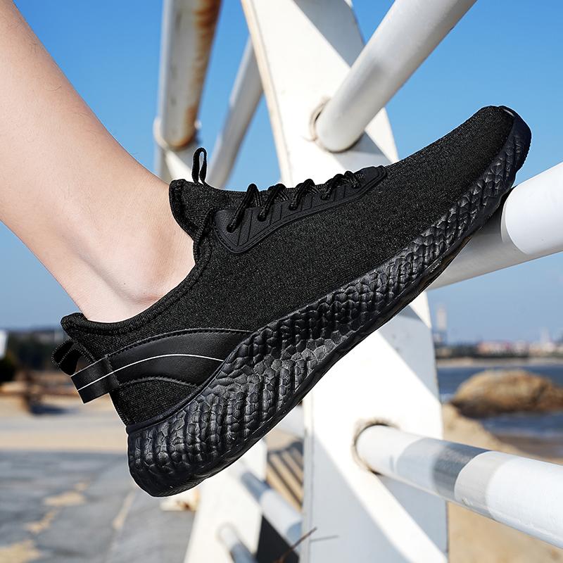 39-48 Black Casual Sports Shoes Casual Men's Shoes Lightweight Soft Bottom Casual Running Shoes
