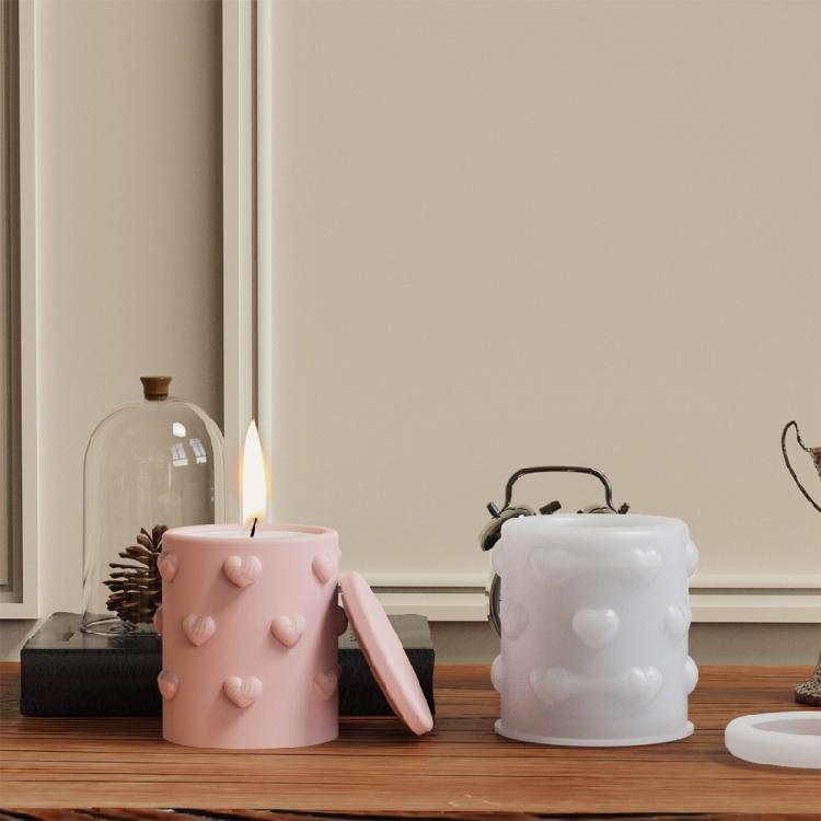 High Quality Silicone Heart Embossed Box DIY Resin Moulds For Crafting Heart Embossed Storage Boxes And Flower Pots