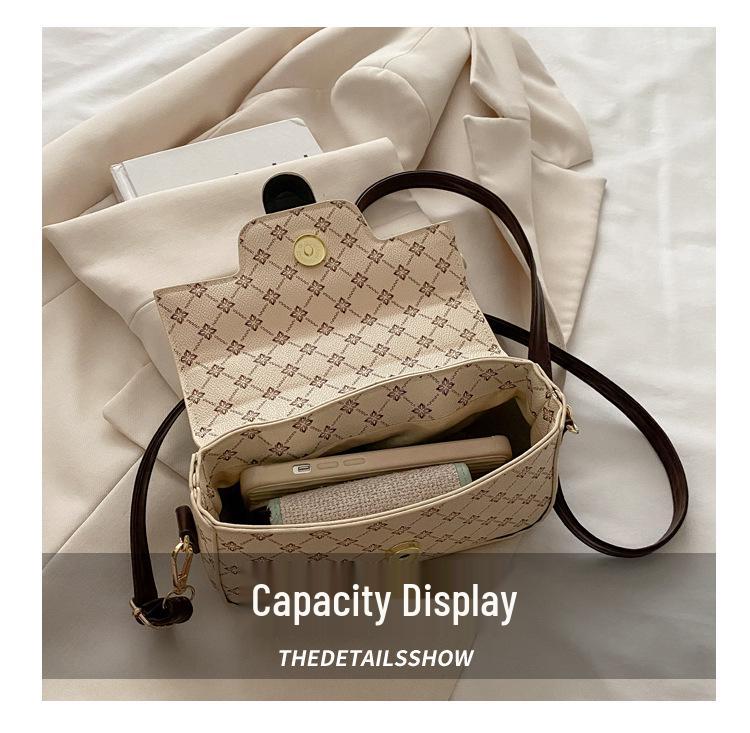 Geantă de umăr mini texturată de damă la modă 2025 pentru iarnă - La modă și versatilă