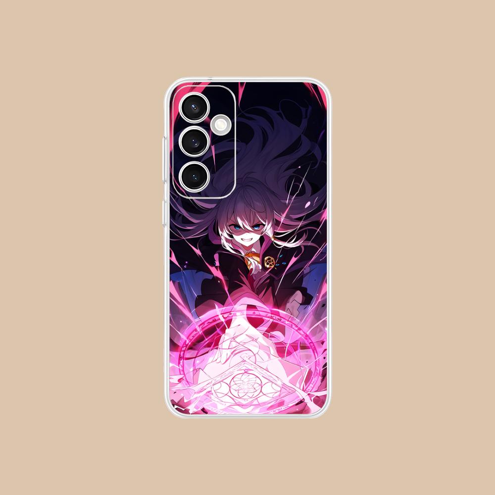 Wandering Witch Elaina Clear Mobile Phone Case for Samsung Galaxy S25 S24 S23 S22 S21Plus FE Ultra Colorful Cover