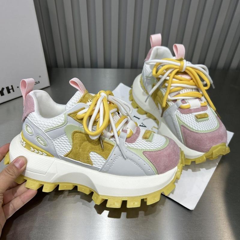 Fashion 2025 New Women Shoes Platform Breathable Sneakers Fashion Lace-up Comfortable Trainers Autumn Hot Sale Woman's Sport Shoes Mujer