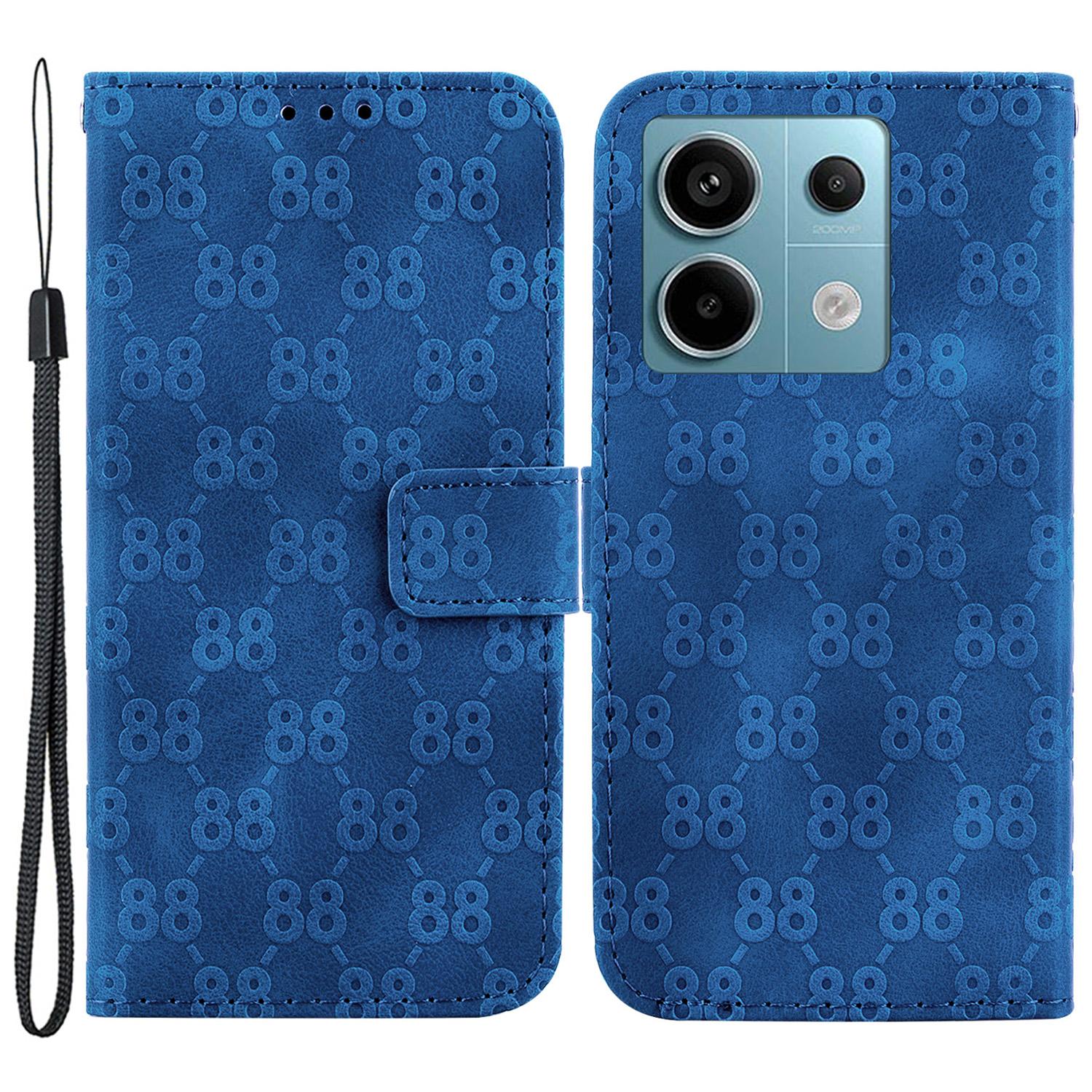 

Для Xiaomi Redmi Note 13 Pro 5G/Poco X6 5G Чехол-кошелек с двойной кожаной обложкой в форме 8 C