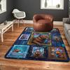 Cybernetic Capybara Collection Pattern Rug Floor Mat for Living Room or Bedroom Soft and Comfortable Carpet a Gift for Birthday and Holiday.