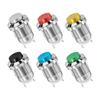 6PCS 12mm Metal Push Button Switch High Head Momentary 1NO Self-reset Welding Feet