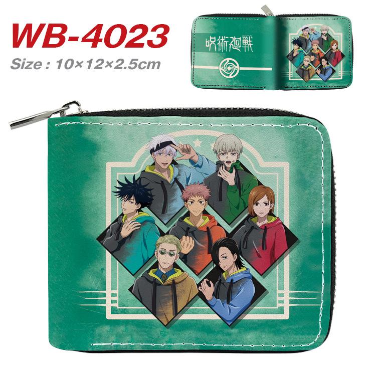 Jujutsu Kaisen Short Wallet Anime Cartoon Leather Bifold Card Holder Coin Purse for Students Men Women