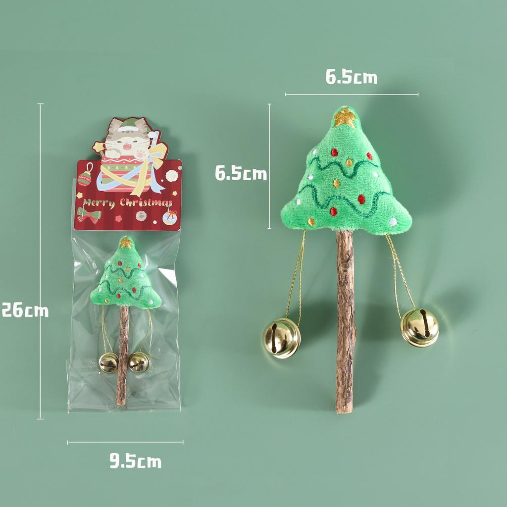 Christmas Style Pet Teeth Grinding Toy Cartoon Christmas Tree Santa Claus Snowman Penguin Natural Material Safe and Reliable Without Damaging Teeth