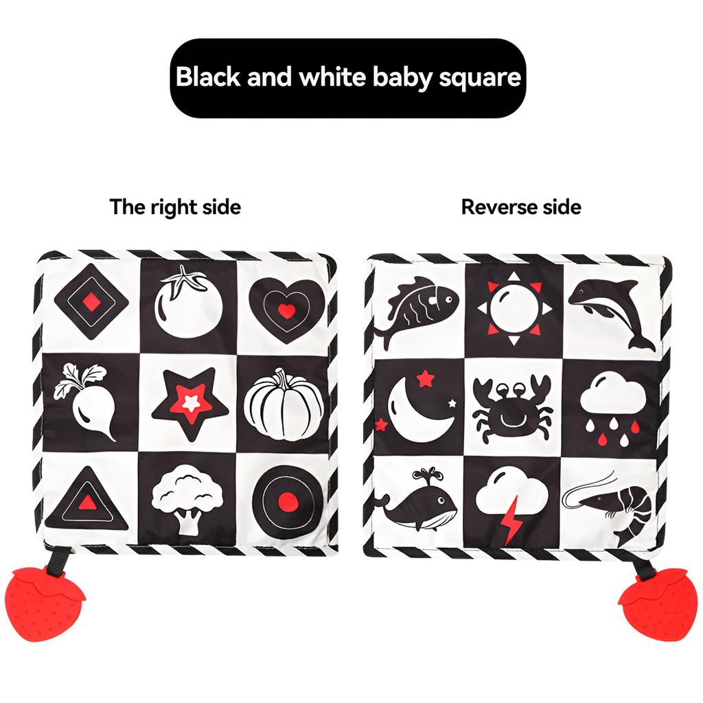 Baby Towel Sound Paper Sound Cloth Book with Teether Tear Not Broken Early Education Puzzle Practice Color Cognition Cloth