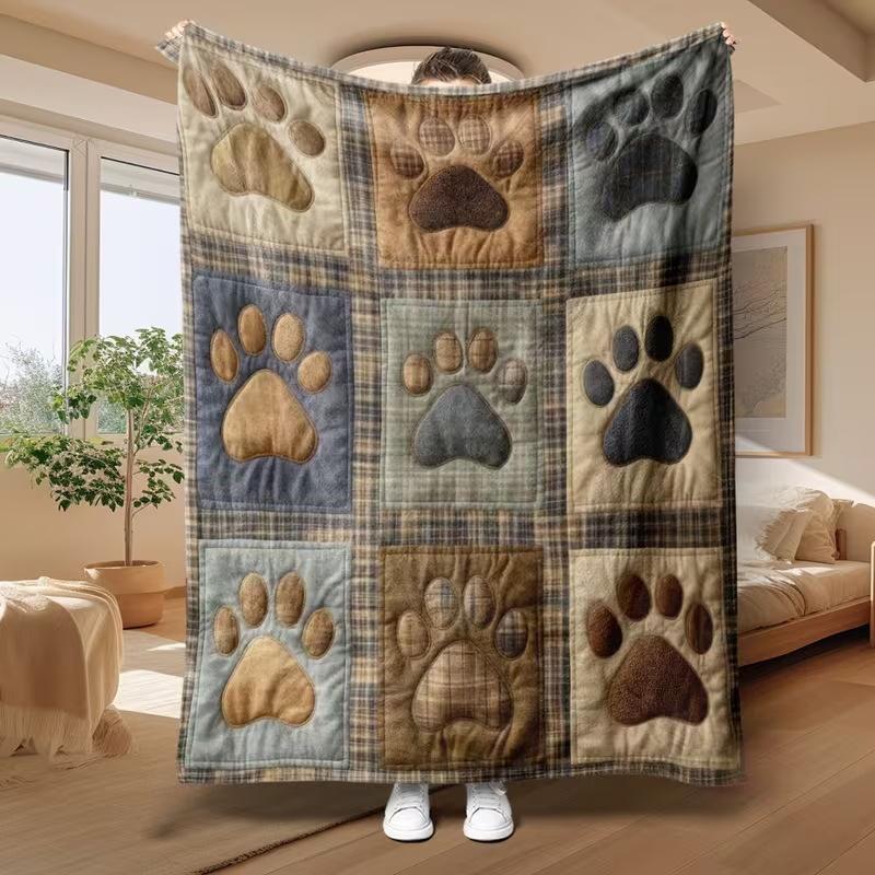 Thick Flannel Fleece Blanket, Soft Nap Throw Blanket & Pet Blanket